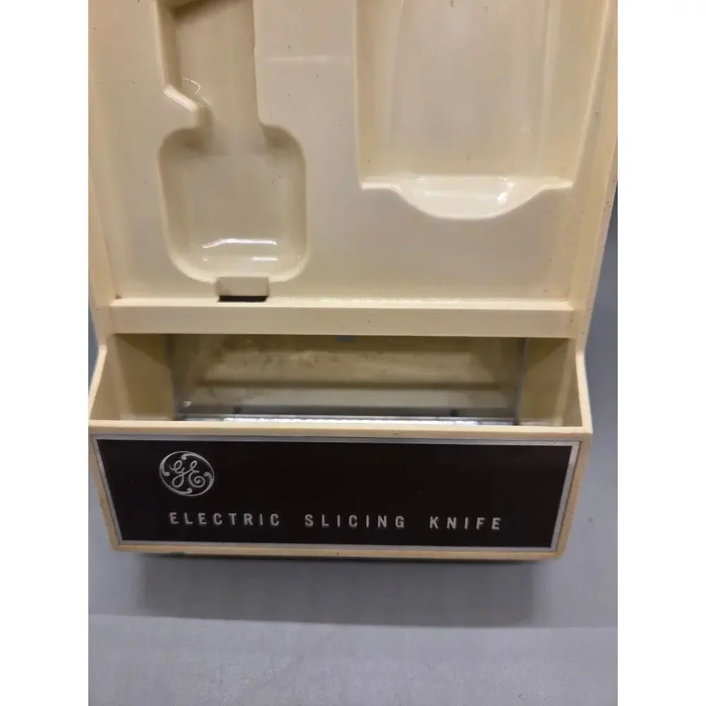 Vintage General Electric Slicing Knife with Holder Retro